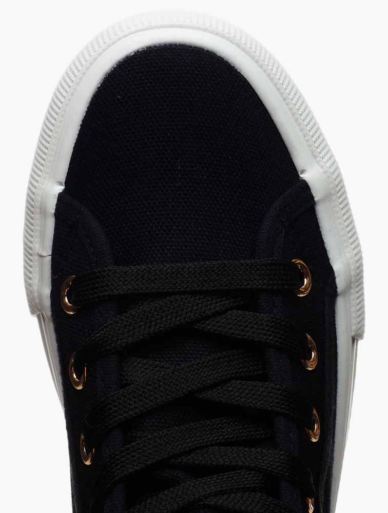 MyRunway | Shop Soviet Black Ayanda Hi Cut Canvas Platform